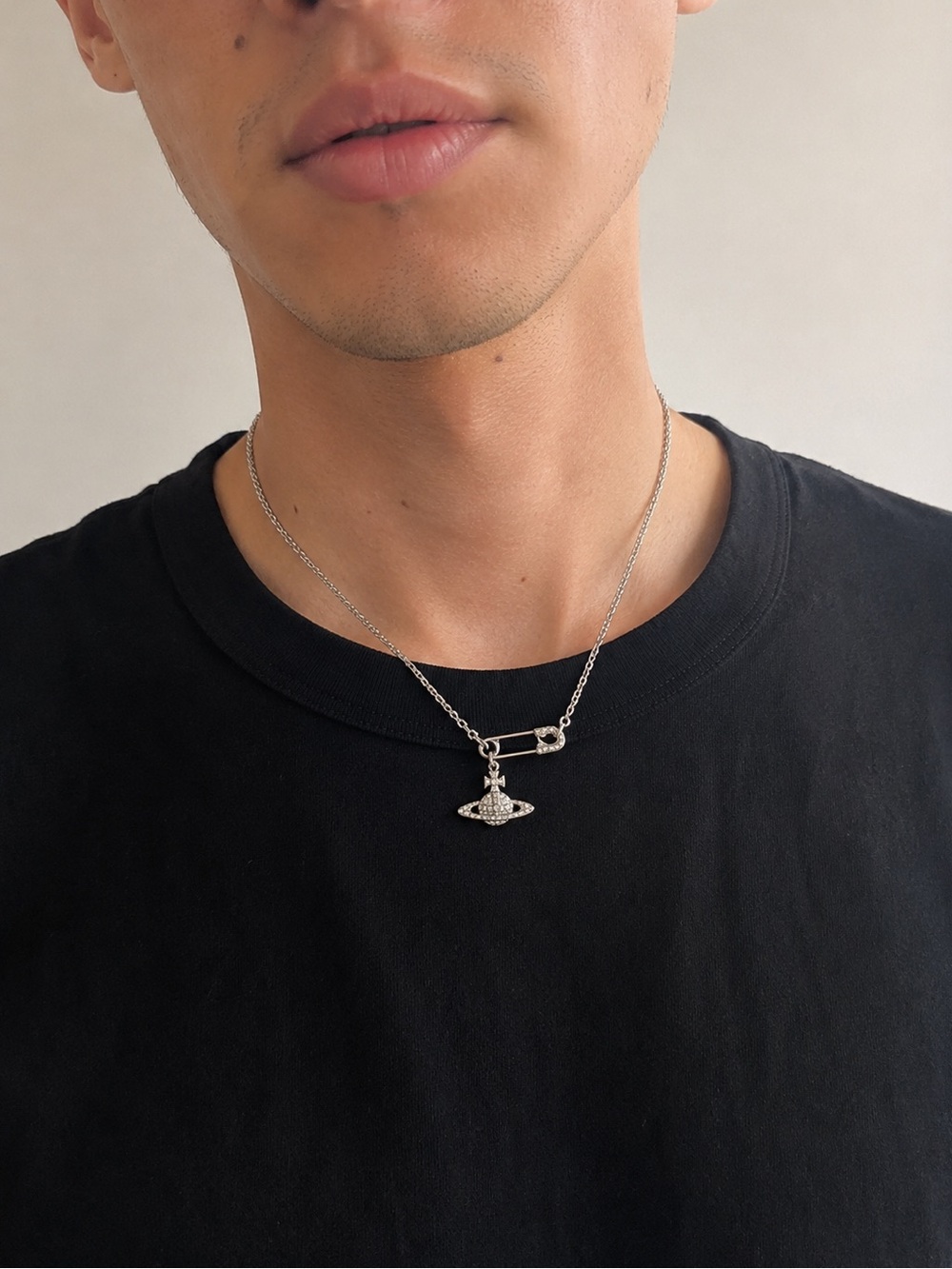Vivienne Westwood Lucrece Crystal Orb Pendant Necklace – Silver - Picture 3 of 11